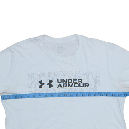 Under Armour Men's White Medium Sports Graphic Logo T-Shirt