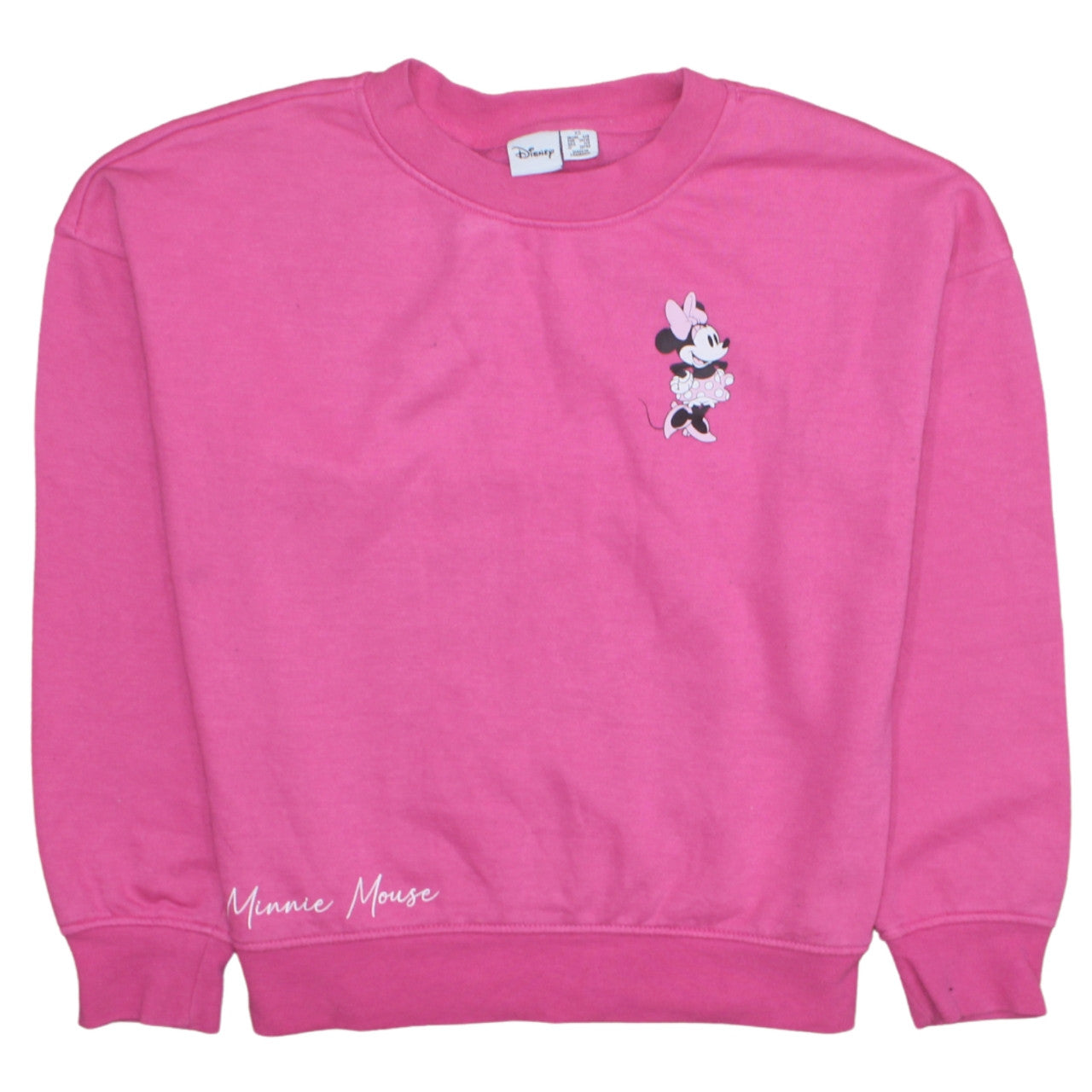 Womens UK Size XS Disney Pink Pullover Sweatshirt