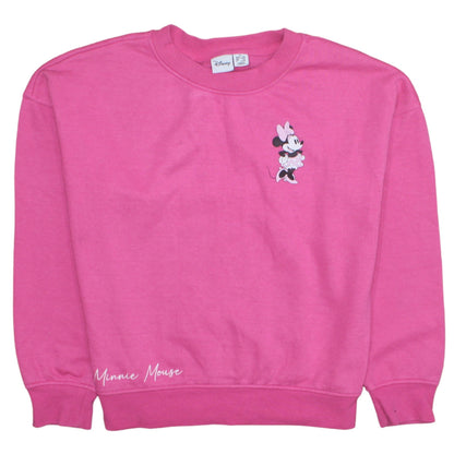 Womens UK Size XS Disney Pink Pullover Sweatshirt