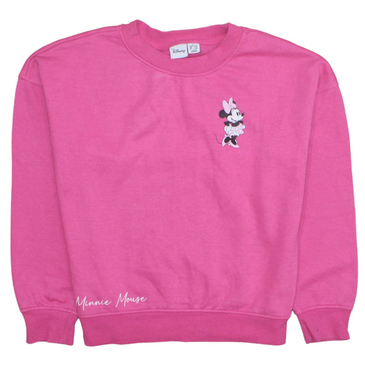 Womens UK Size XS Disney Pink Pullover Sweatshirt