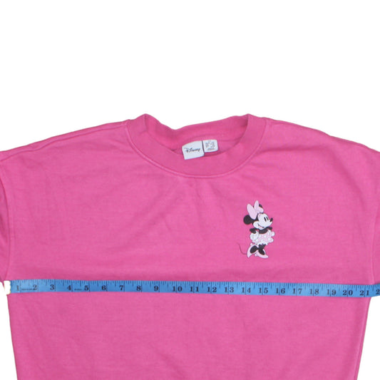 Womens UK Size XS Disney Pink Pullover Sweatshirt