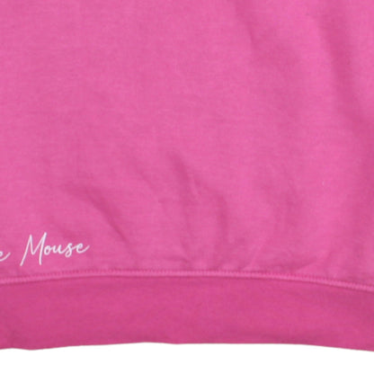 Womens UK Size XS Disney Pink Pullover Sweatshirt