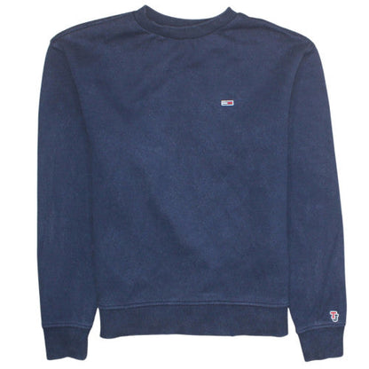 Mens UK Size XS Tommy Jeans Blue Pullover Sweatshirt