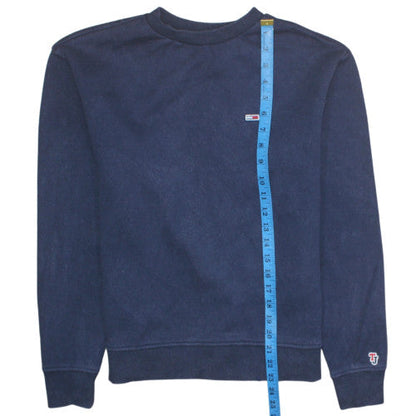 Mens UK Size XS Tommy Jeans Blue Pullover Sweatshirt