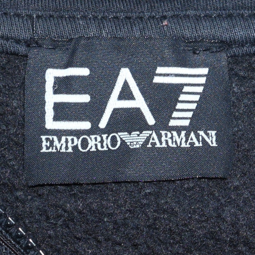 Mens UK Size M Emporio Armani Black Pullover Hoodie