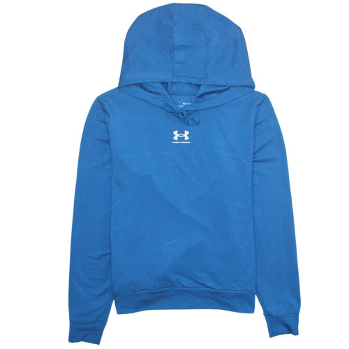 Mens UK Size S Under Armour Blue Pullover Hoodie