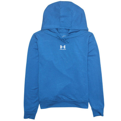 Mens UK Size S Under Armour Blue Pullover Hoodie