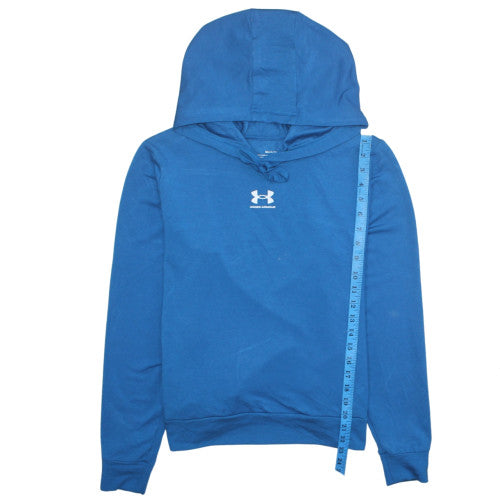Mens UK Size S Under Armour Blue Pullover Hoodie