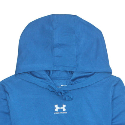Mens UK Size S Under Armour Blue Pullover Hoodie