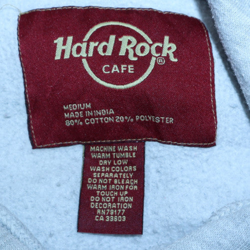Mens UK Size M Hard Rock Cafe Grey Pullover Hoodie
