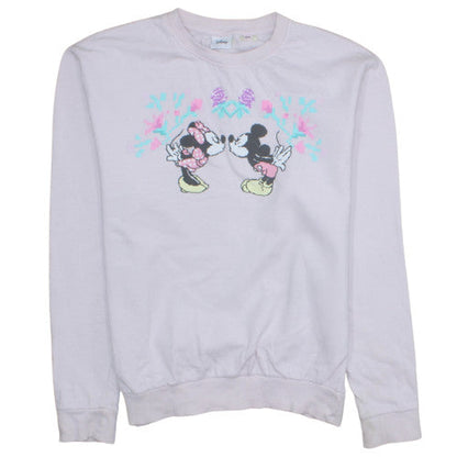 Womens UK Size 10 Disney Pink Pullover Sweatshirt