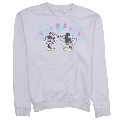 Womens UK Size 10 Disney Pink Pullover Sweatshirt