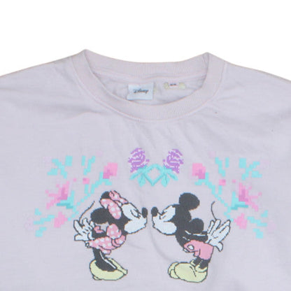 Womens UK Size 10 Disney Pink Pullover Sweatshirt