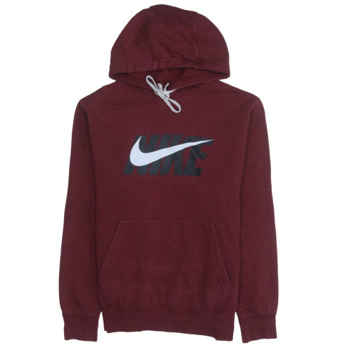 Mens UK Size M Nike Red Pullover Hoodie