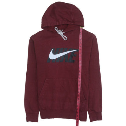 Mens UK Size M Nike Red Pullover Hoodie
