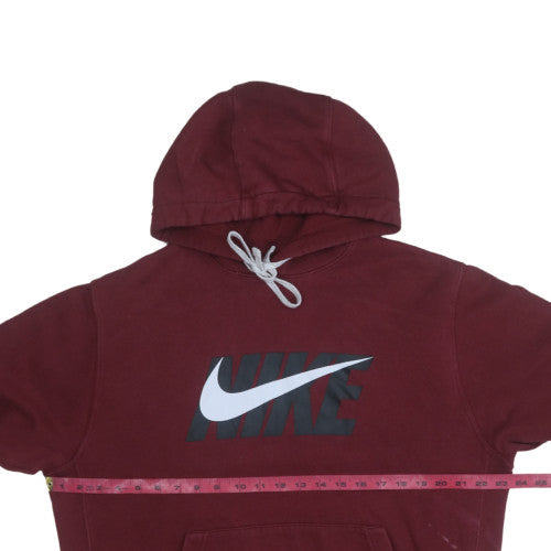 Mens UK Size M Nike Red Pullover Hoodie