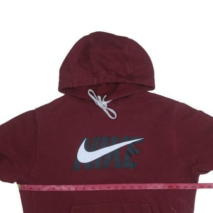 Mens UK Size M Nike Red Pullover Hoodie