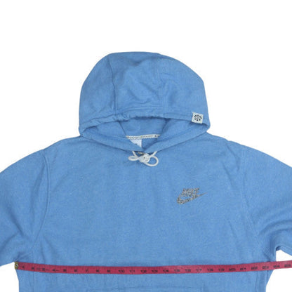 Mens UK Size L Nike Blue Pullover Hoodie