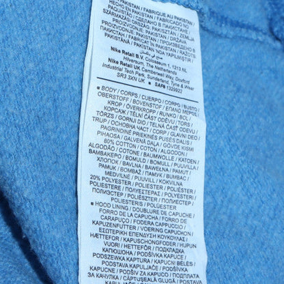 Mens UK Size L Nike Blue Pullover Hoodie