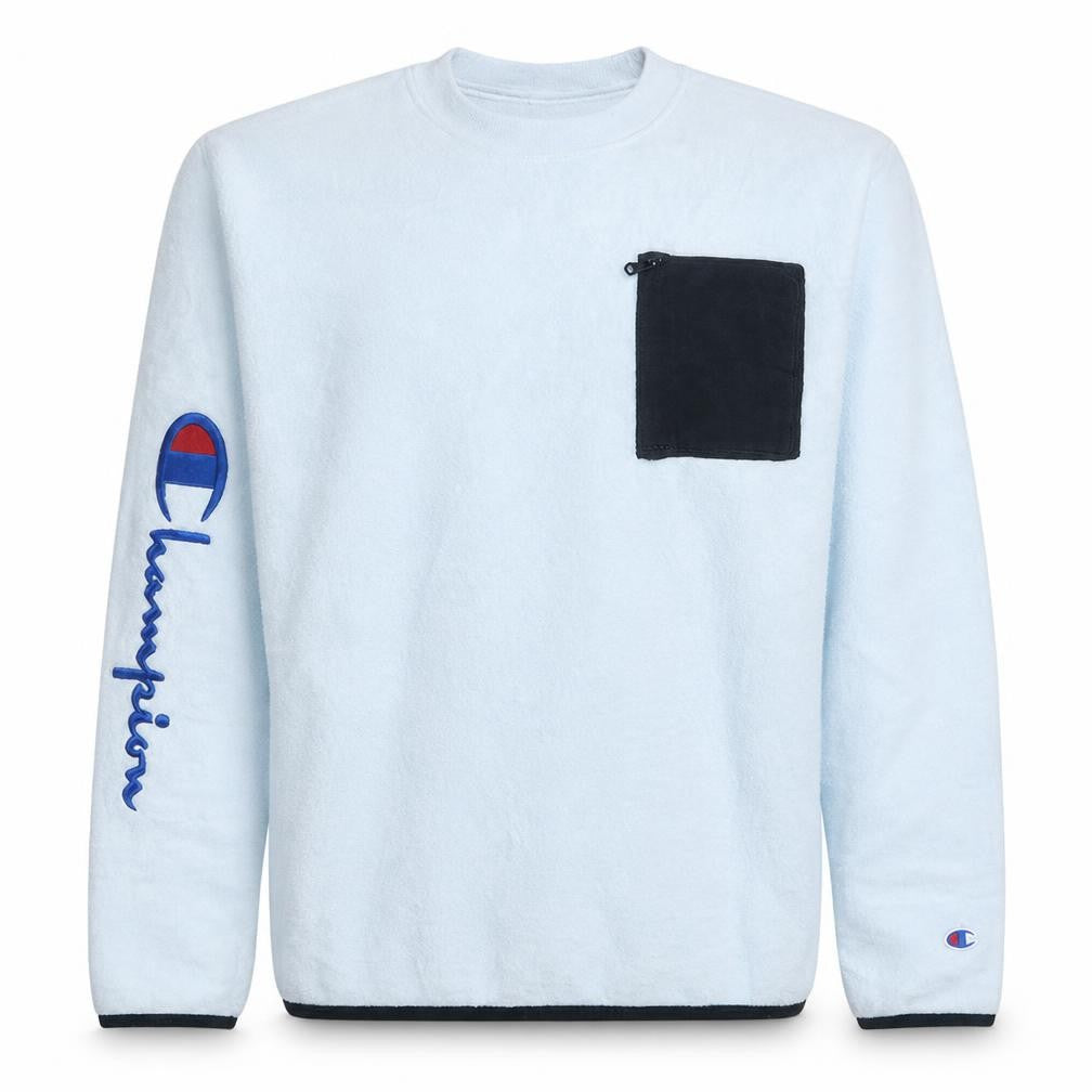 Mens UK Size L Champion White Pullover Sweatshirt