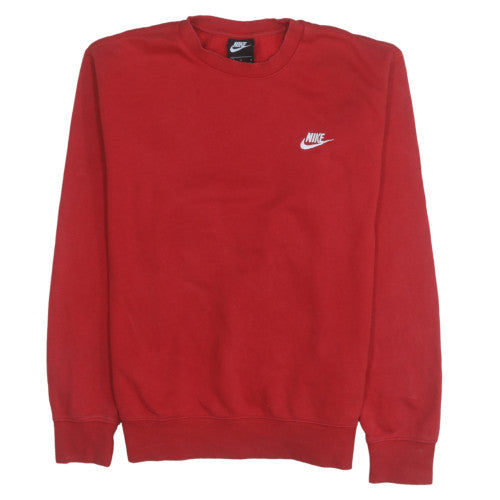 Mens UK Size M Nike Red Pullover Sweatshirt