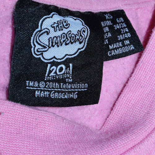 Womens UK Size XS Primark Pink Pullover Sweatshirt