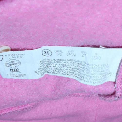 Womens UK Size XS Primark Pink Pullover Sweatshirt