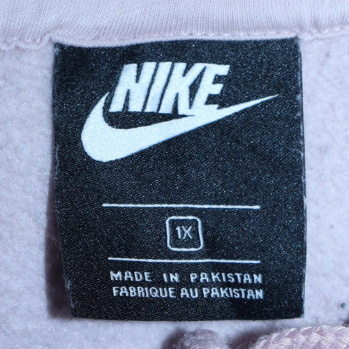 Womens UK Size XL Nike Pink Pullover Hoodie
