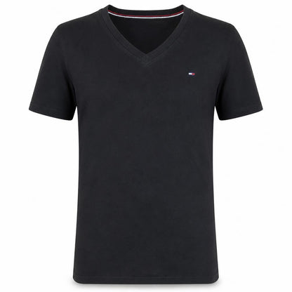 Tommy Hilfiger Denim Men's Black V-Neck Cotton T-Shirt Size S