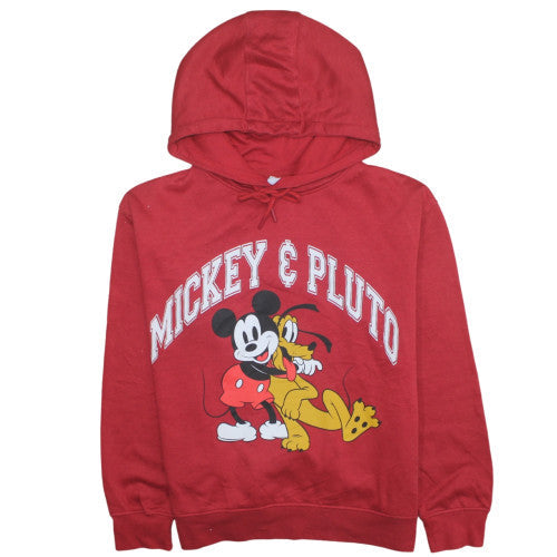 Womens UK Size M Disney Red Pullover Hoodie