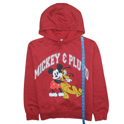 Womens UK Size M Disney Red Pullover Hoodie