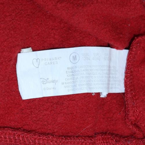 Womens UK Size M Disney Red Pullover Hoodie