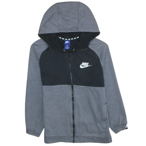 Mens UK Size M Nike Grey Full Zip Hoodie