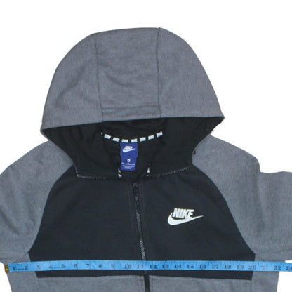 Mens UK Size M Nike Grey Full Zip Hoodie