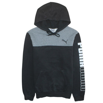 Mens UK Size L Puma Black Pullover Hoodie