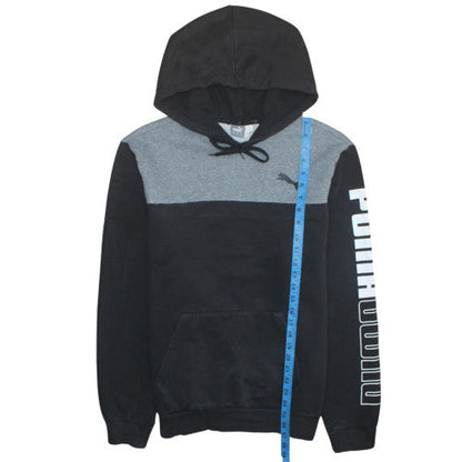 Mens UK Size L Puma Black Pullover Hoodie