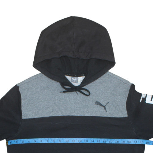 Mens UK Size L Puma Black Pullover Hoodie
