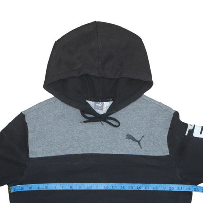 Mens UK Size L Puma Black Pullover Hoodie