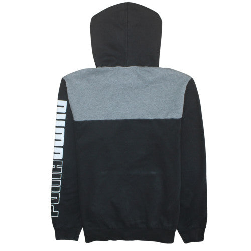Mens UK Size L Puma Black Pullover Hoodie
