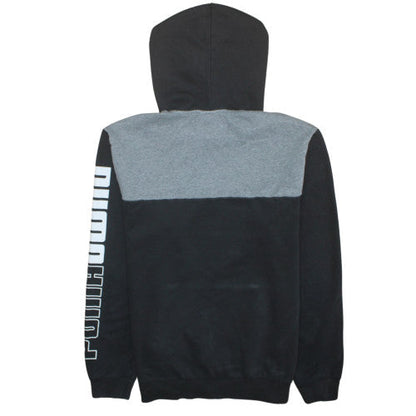 Mens UK Size L Puma Black Pullover Hoodie