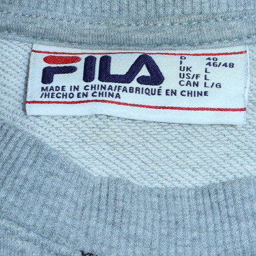 Mens UK Size L Fila Grey Pullover Sweatshirt