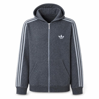 Mens UK Size M Adidas Grey Full Zip Hoodie