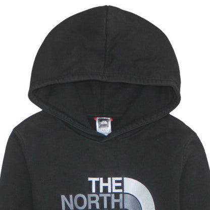 The North Face Boys Black Pullover Hoodie XL Fleece Cotton Long Sleeve