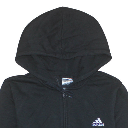 Womens UK Size L Adidas Black Full Zip Hoodie