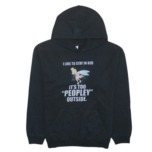 Womens UK Size L Gildan Black Pullover Hoodie