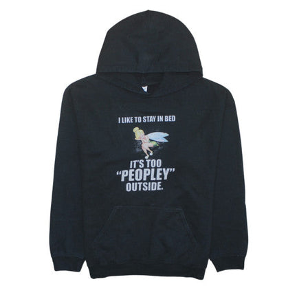 Womens UK Size L Gildan Black Pullover Hoodie