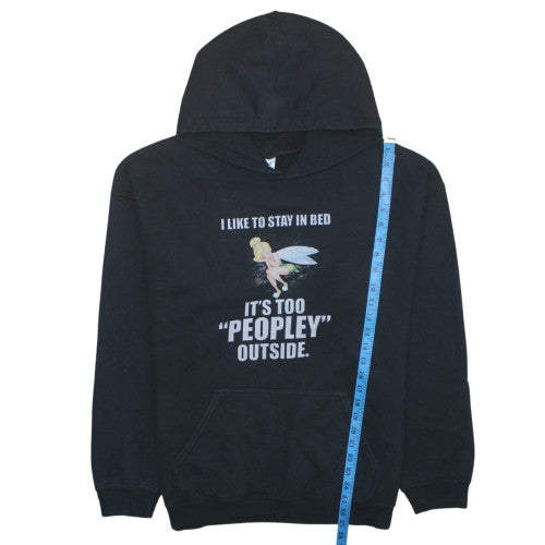 Womens UK Size L Gildan Black Pullover Hoodie