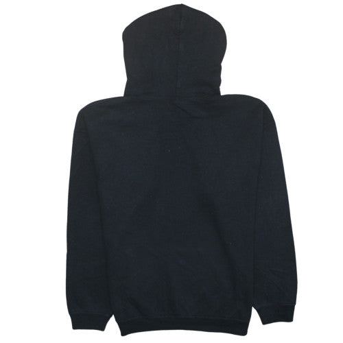 Womens UK Size L Gildan Black Pullover Hoodie
