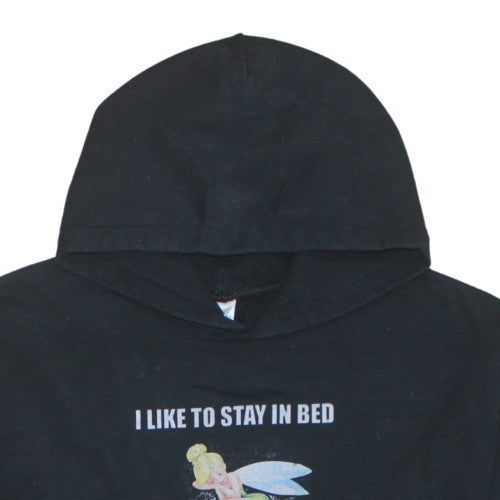 Womens UK Size L Gildan Black Pullover Hoodie