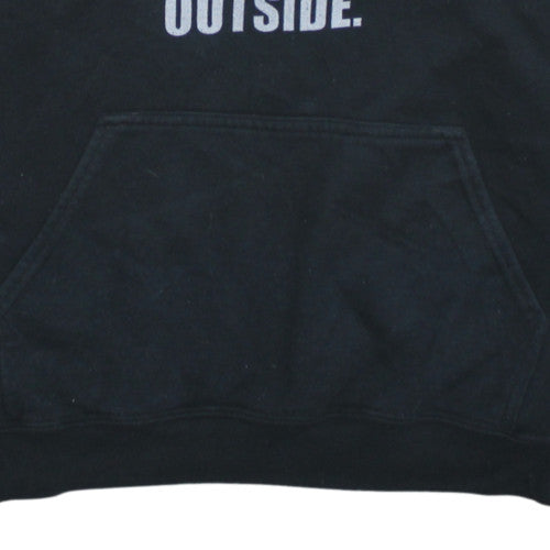 Womens UK Size L Gildan Black Pullover Hoodie